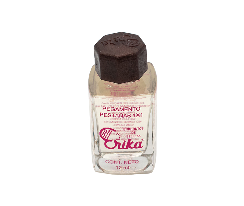 Frasco de pegamento cristal 12 ml.chico para pestañas