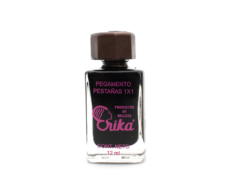 Frasco de pegamento negro chico 12 ml. para pestañas