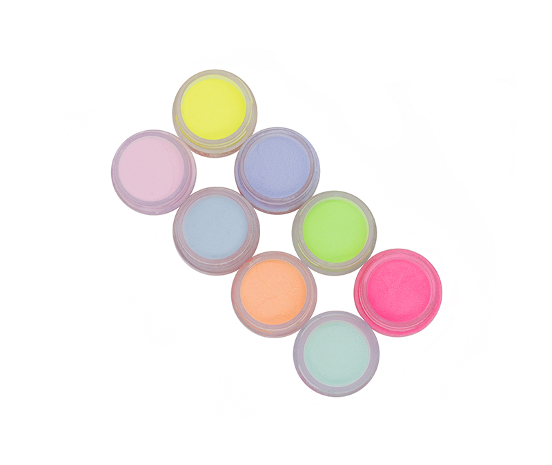 Frasco de polvo chico de color 6grs para formar uñas postizas